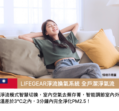 LIFEGEAR淨流換氣系統
